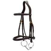 Bridon sans muserolle combinée Plaited Dyon Collection Noir Bridon sans muserolle combinée Plaited Dyon Collection Noir
