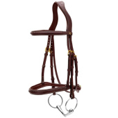 Bridon sans muserolle combinée Plaited Dyon Collection Marron Bridon sans muserolle combinée Plaited Dyon Collection Marron