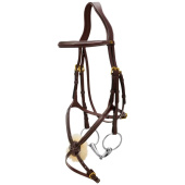 Bridon à Muserolle Croisée Dyon Collection Marron Bridon à Muserolle Croisée Dyon Collection Marron