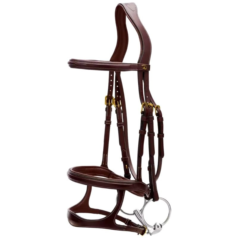 Bridon à Double Muserolle Dyon Collection Marron