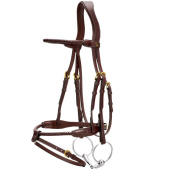 Bridon Combiné Braided Dyon Collection Marron Bridon Combiné Braided Dyon Collection Marron