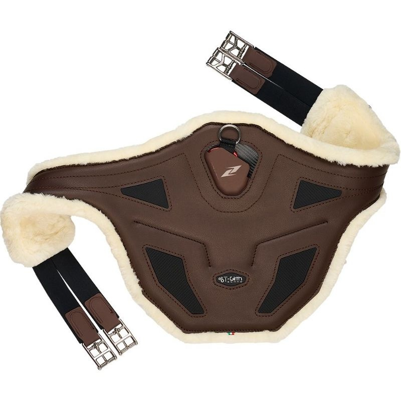 Sangle bavette Techo-Fur Stud Marron