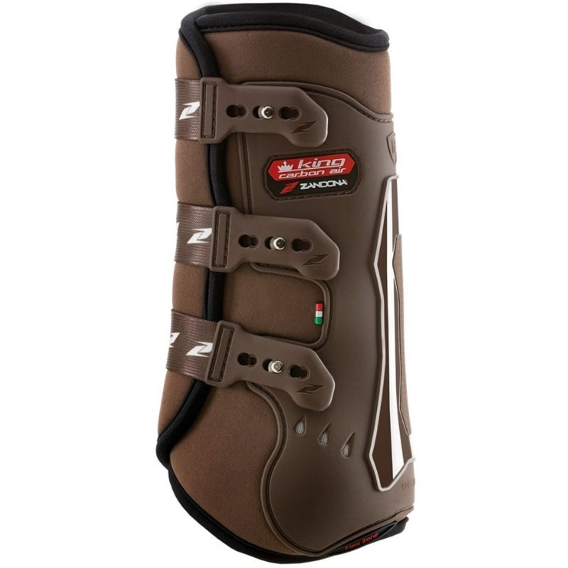 Guêtres de dressage King Carbon Air Rear Marron