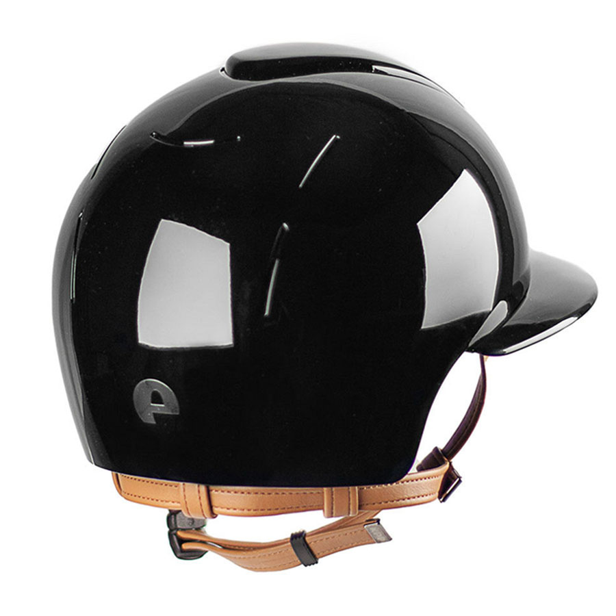 Casque d'équitation Cromo Smart Polo Polish Beige Chinstrap Noir