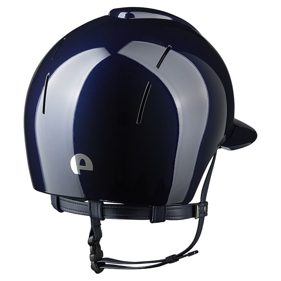 Casque d'équitation Smart Nova Metal Polish Polo Bleu Marine