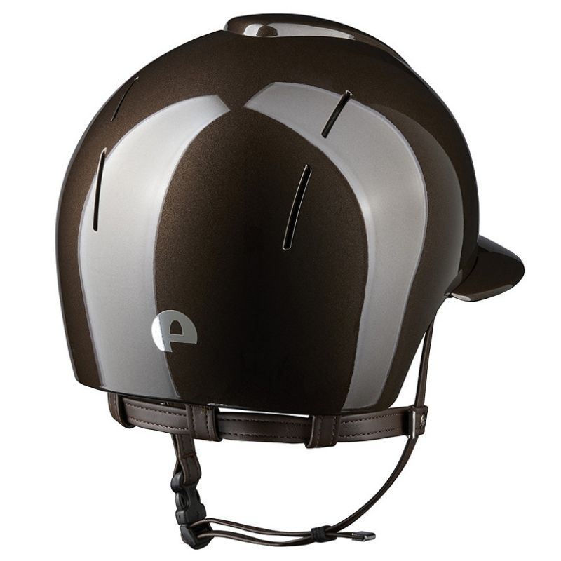 Casque d'équitation Smart Nova Metal Polish Polo Marron