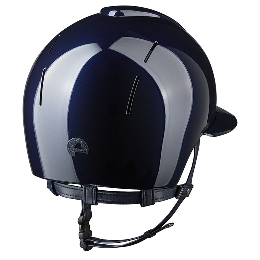Casque d'équitation Smart Nova Metal Polish Polo Star Bleu Marine/Bleu marine