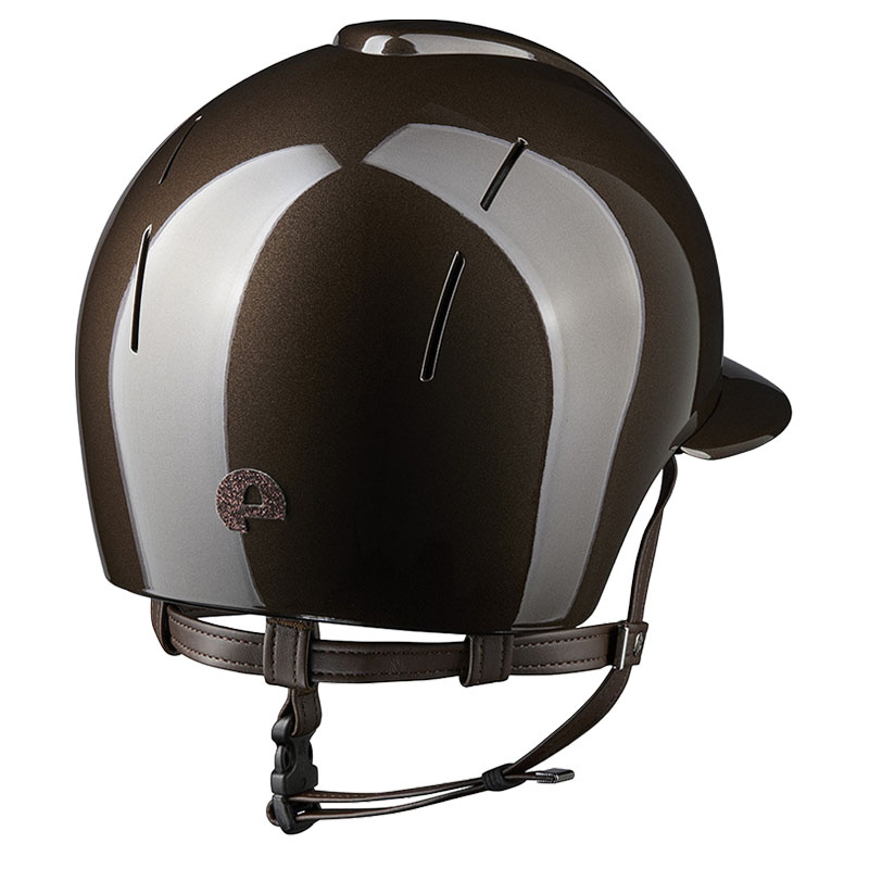 Casque d'équitation Smart Nova Metal Polish Polo Star Marron/Marron