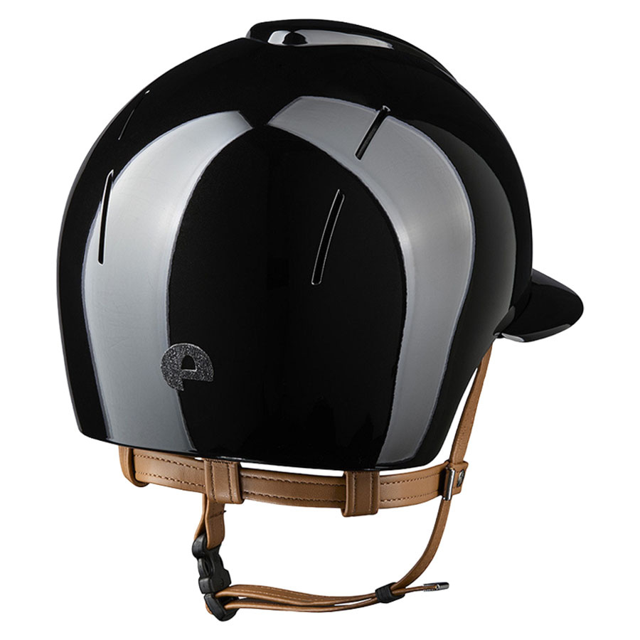 Casque d'équitation Smart Nova Metal Polish Polo Star Beige Strap Noir/Noir
