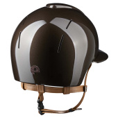 Casque d'équitation Smart Nova Metal Polish Polo Star Beige Strap Marron/Marron Casque d'équitation Smart Nova Metal Polish Polo Star Beige Strap Marron/Marron