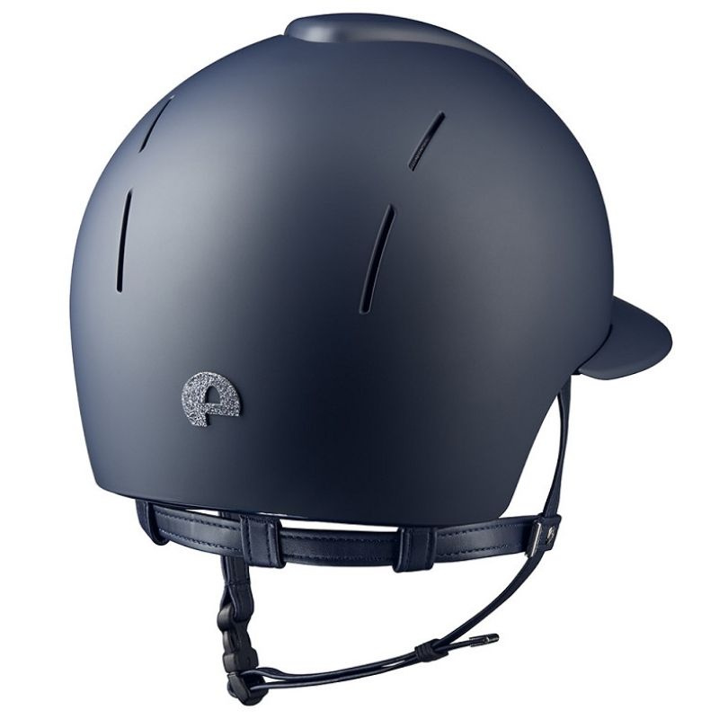 Casque d'équitation Smart Nova Matt Polo Star Bleu marine/Argent