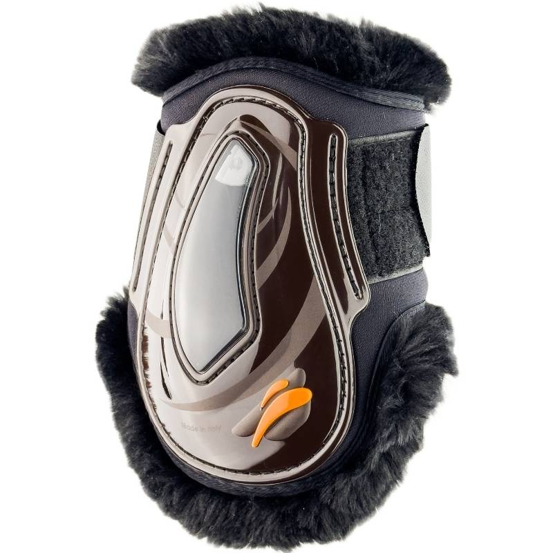 Protège-boulets eAirshock Legend Velcro Fluffy Marron