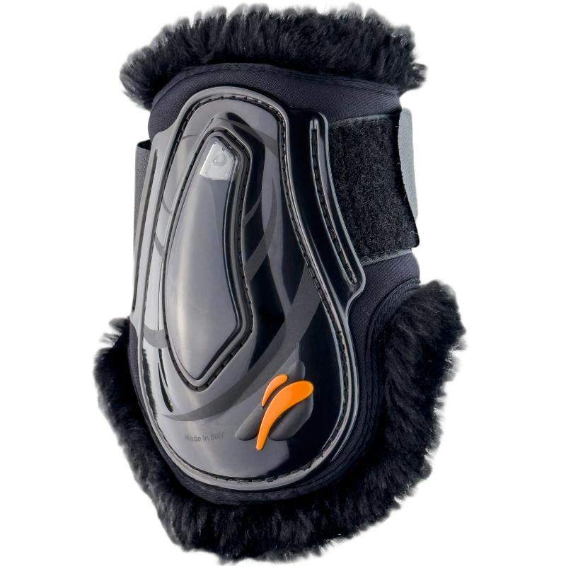 Protège-boulets eAirshock Legend Velcro Fluffy Noir