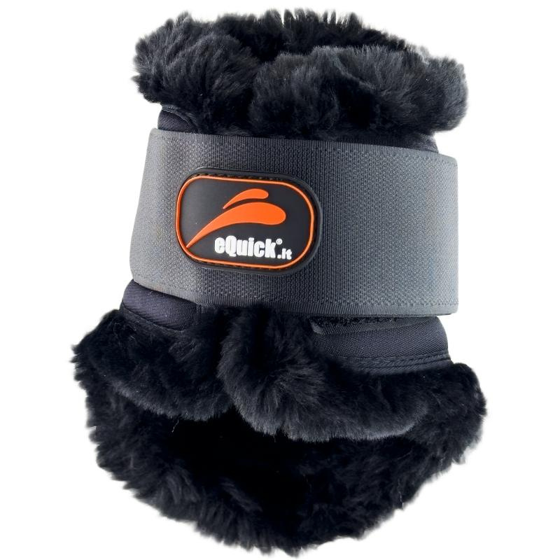 Protège-boulets eAirshock Legend Velcro Fluffy Noir