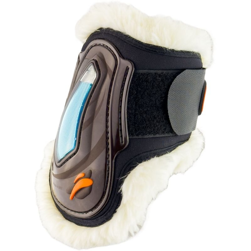 Protège-boulets eAirshock Velcro Fluffy Marron
