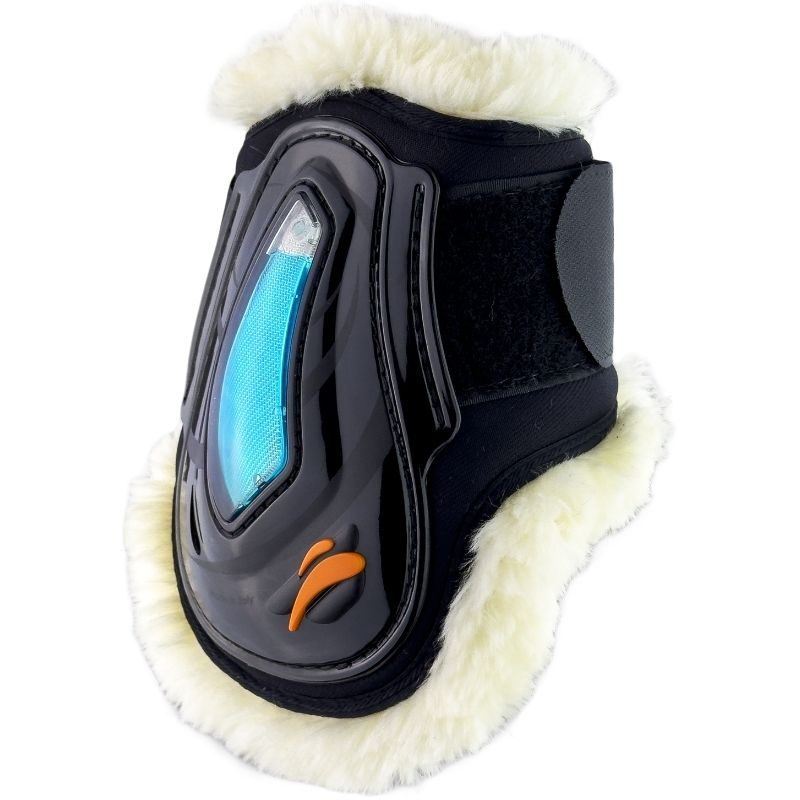Protège-boulets eAirshock Velcro Fluffy Noir