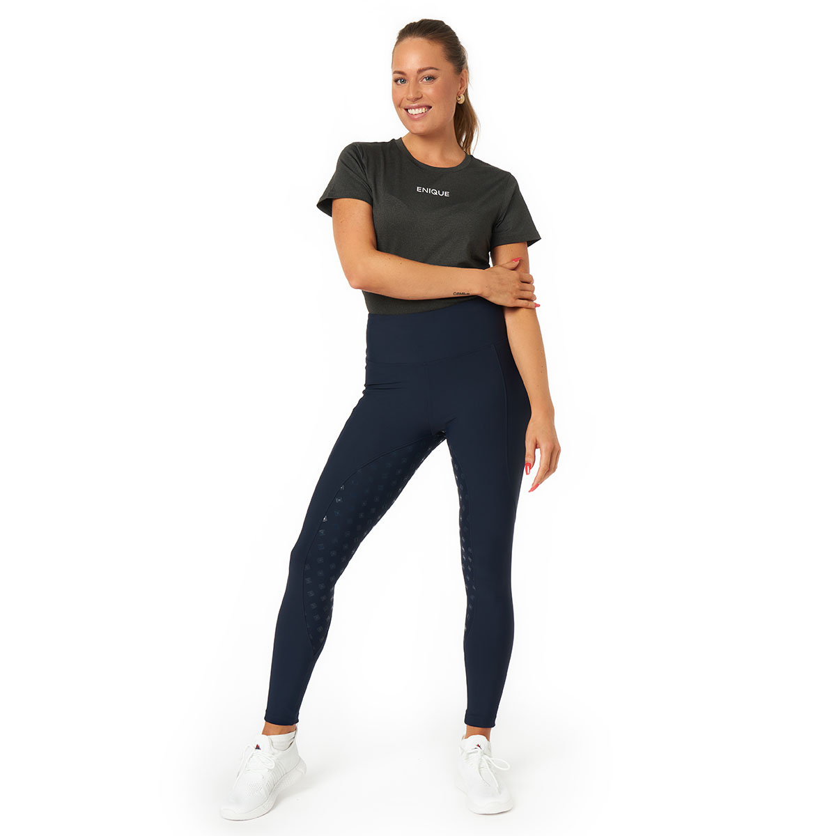 Leggings d'équitation Signature FG Bleu Marine