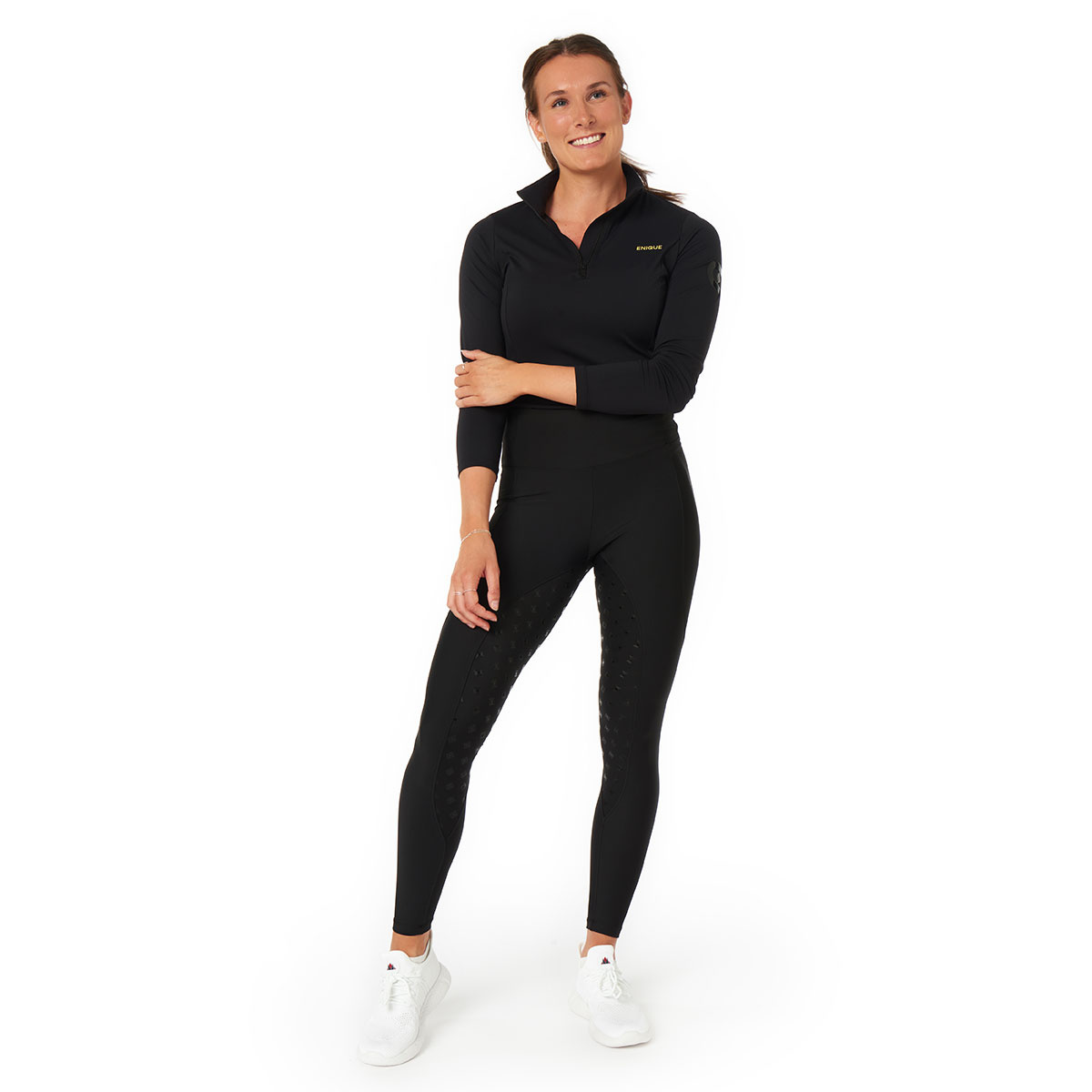 Leggings d'équitation Signature FG Noir