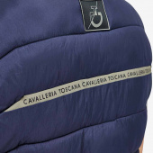 Veste de cavalier Team Highlight Quilted Nylon Puffer bleue