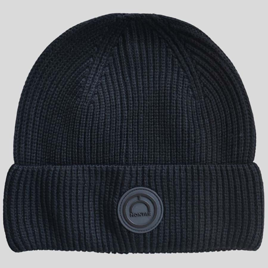 Bonnet Knitted Wool Noir