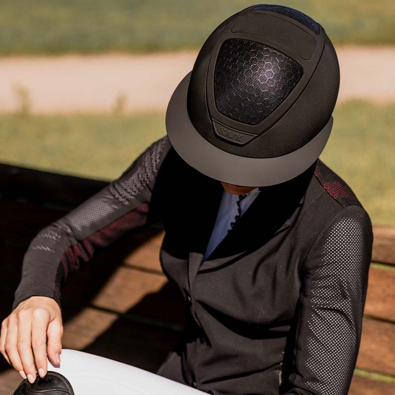 Casque d'équitation Star Lady Hunter Noir