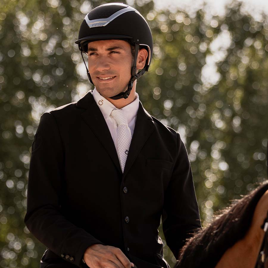 Casque d'équitation Dogma Chrome Noir/Argent