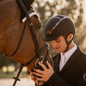 Casque d'équitation Dogma Chrome Marron Casque d'équitation Dogma Chrome Marron