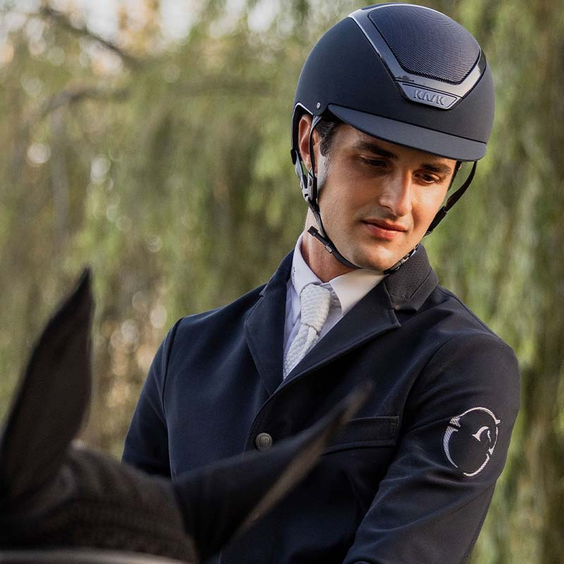 Casque d'équitation Dogma Chrome Bleu Marine