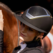 Casque d'équitation Star Lady Chrome Noir/Argent Casque d'équitation Star Lady Chrome Noir/Argent