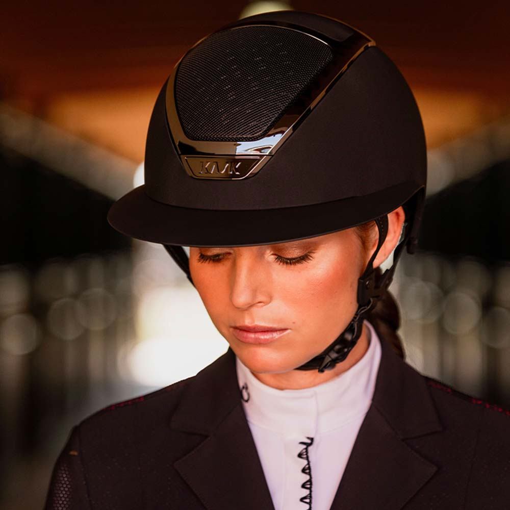 Casque d'équitation Star Lady Chrome Noir