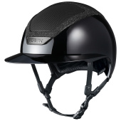 Casque d'équitation Star Lady Pure Shine Crystal Frame Noir Casque d'équitation Star Lady Pure Shine Crystal Frame Noir