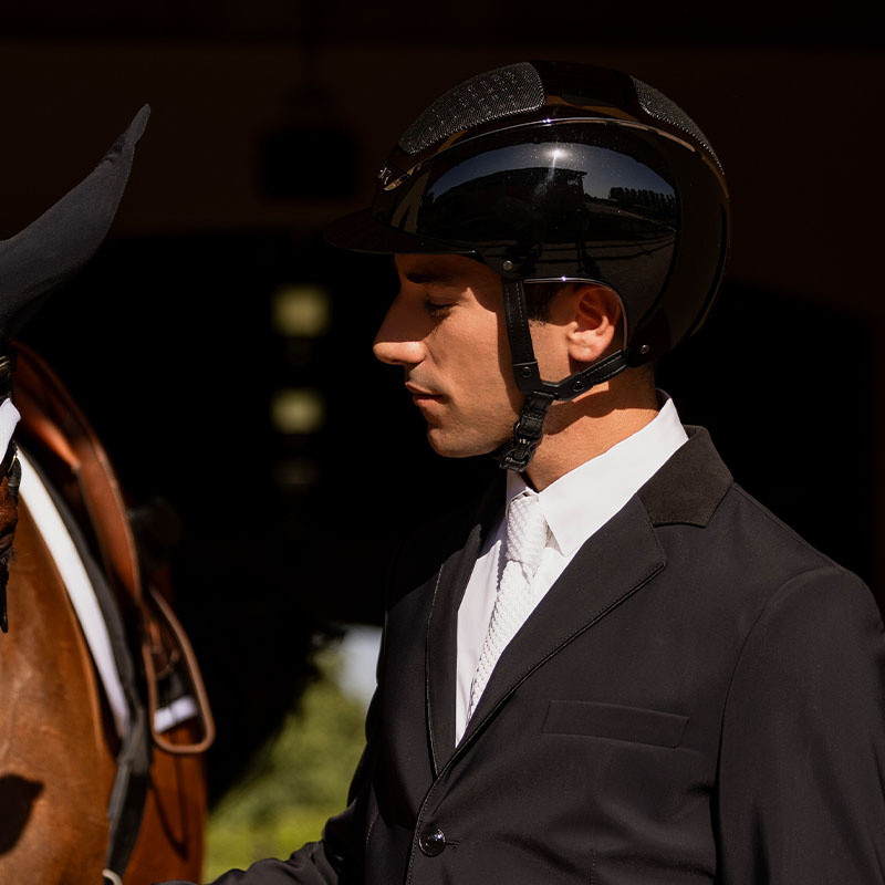 Casque d'équitation Dogma Pure Shine Noir