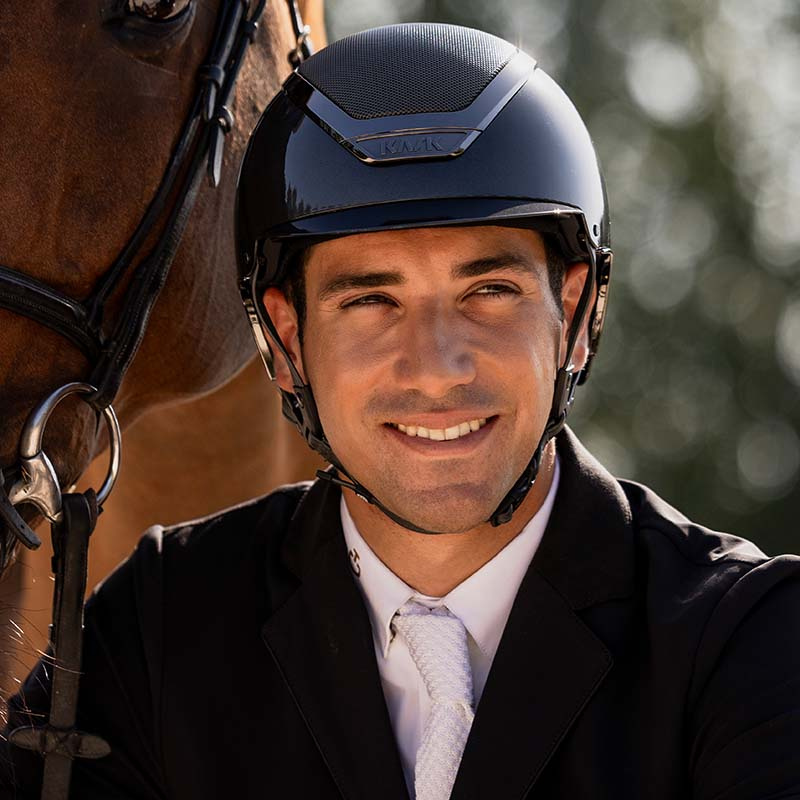 Casque d'équitation Dogma Pure Shine Gris