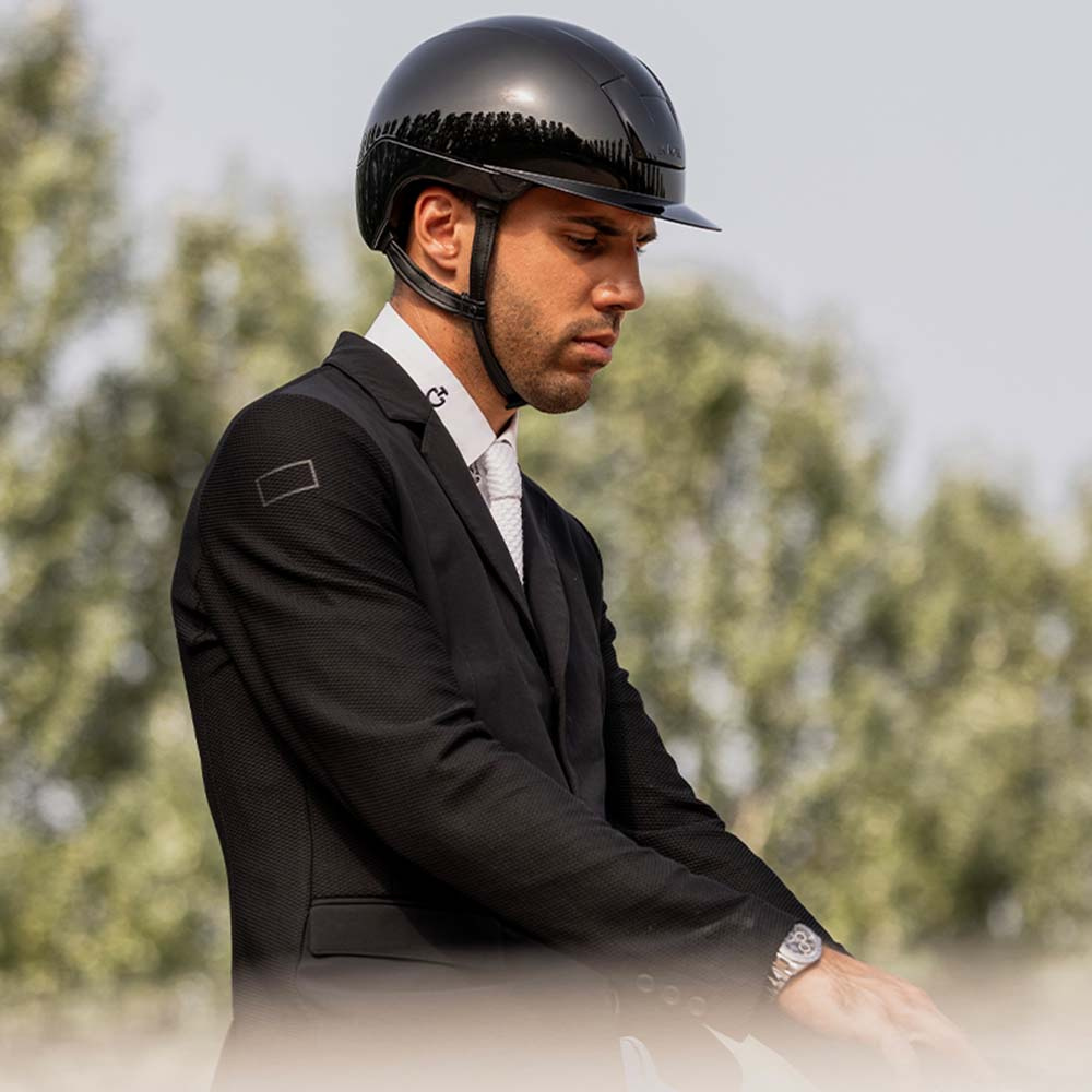 Casque d'équitation Kooki Shine Noir