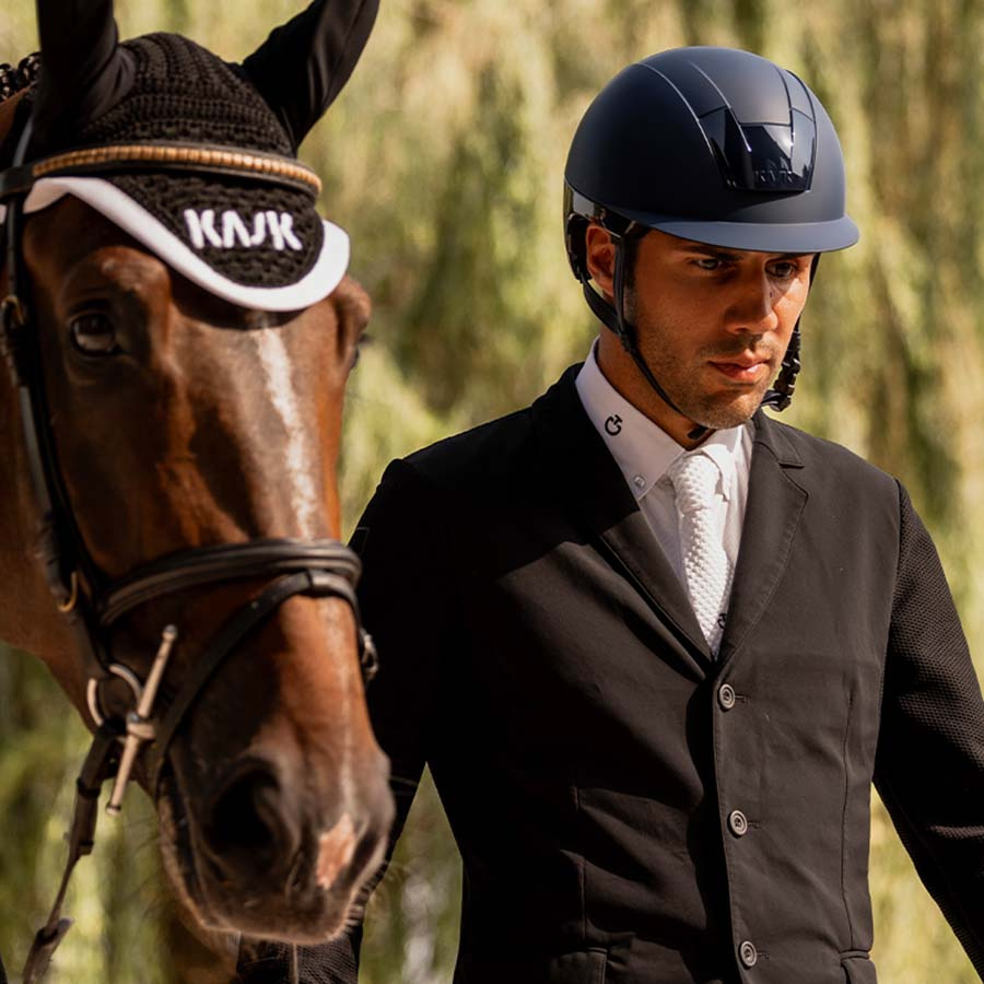 Casque d'équitation Kooki Matt Bleu Marine