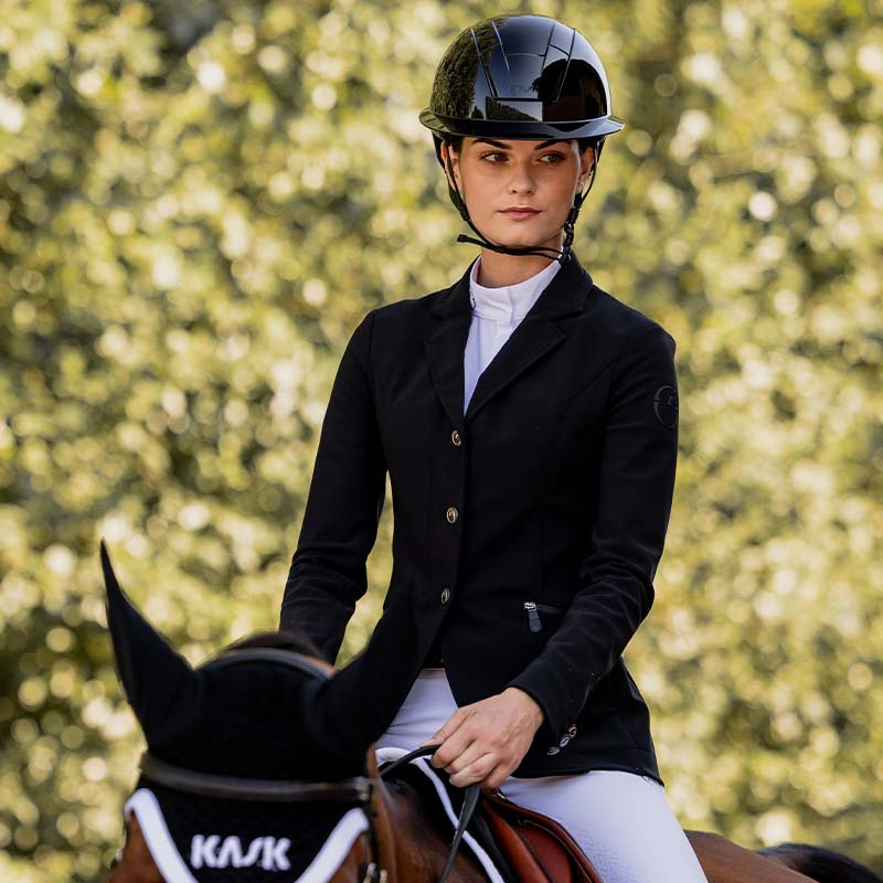 Casque d'équitation Kooki Lady Shine Noir