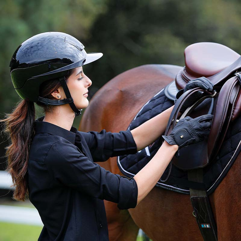 Casque d'équitation Kooki Lady Shine Noir