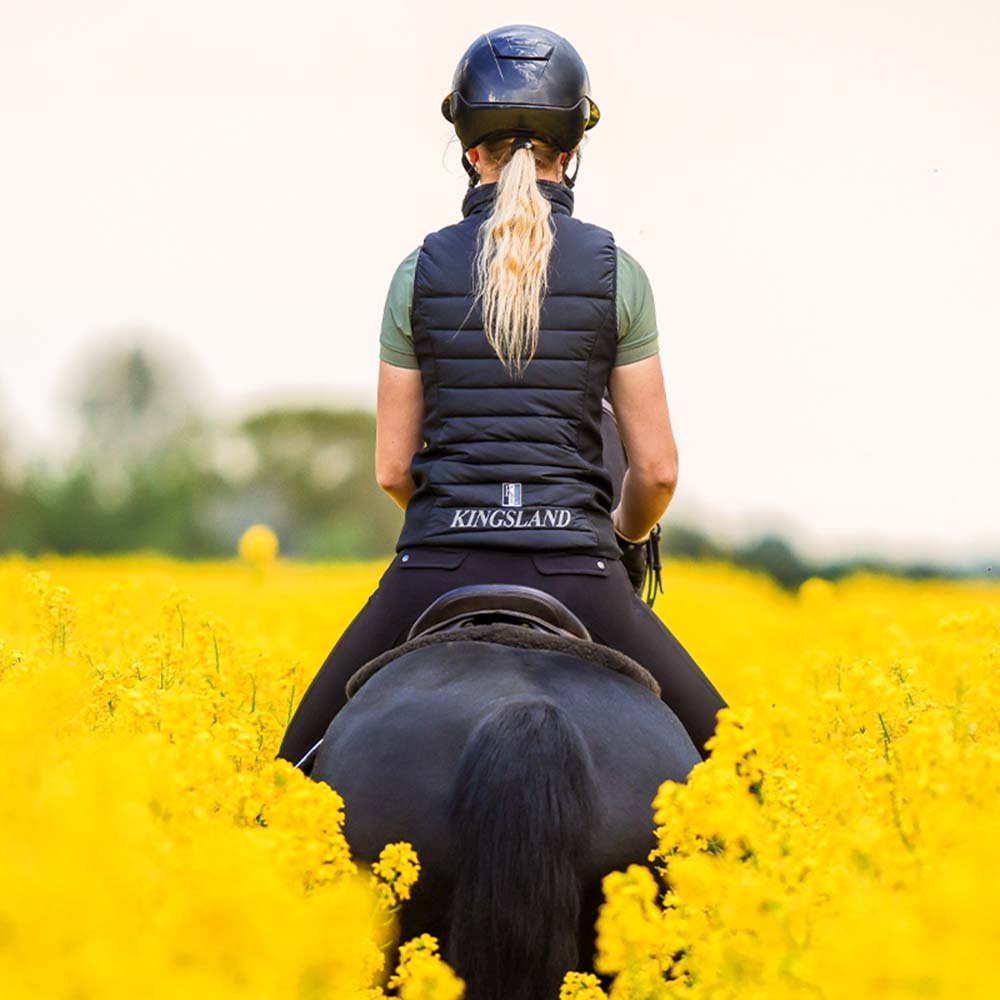 Casque d'équitation Kooki Lady Shine Bleu Marine