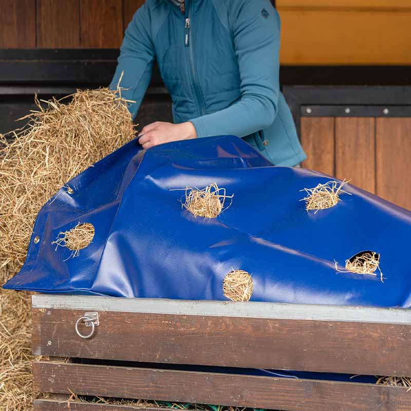 Sac à foin HayPlay Buttonbag Belly XL Bleu Foncé