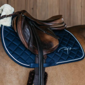 Tapis de selle Skin Friendly Vegan Sheepskin Bleu Marine Tapis de selle Skin Friendly Vegan Sheepskin Bleu Marine
