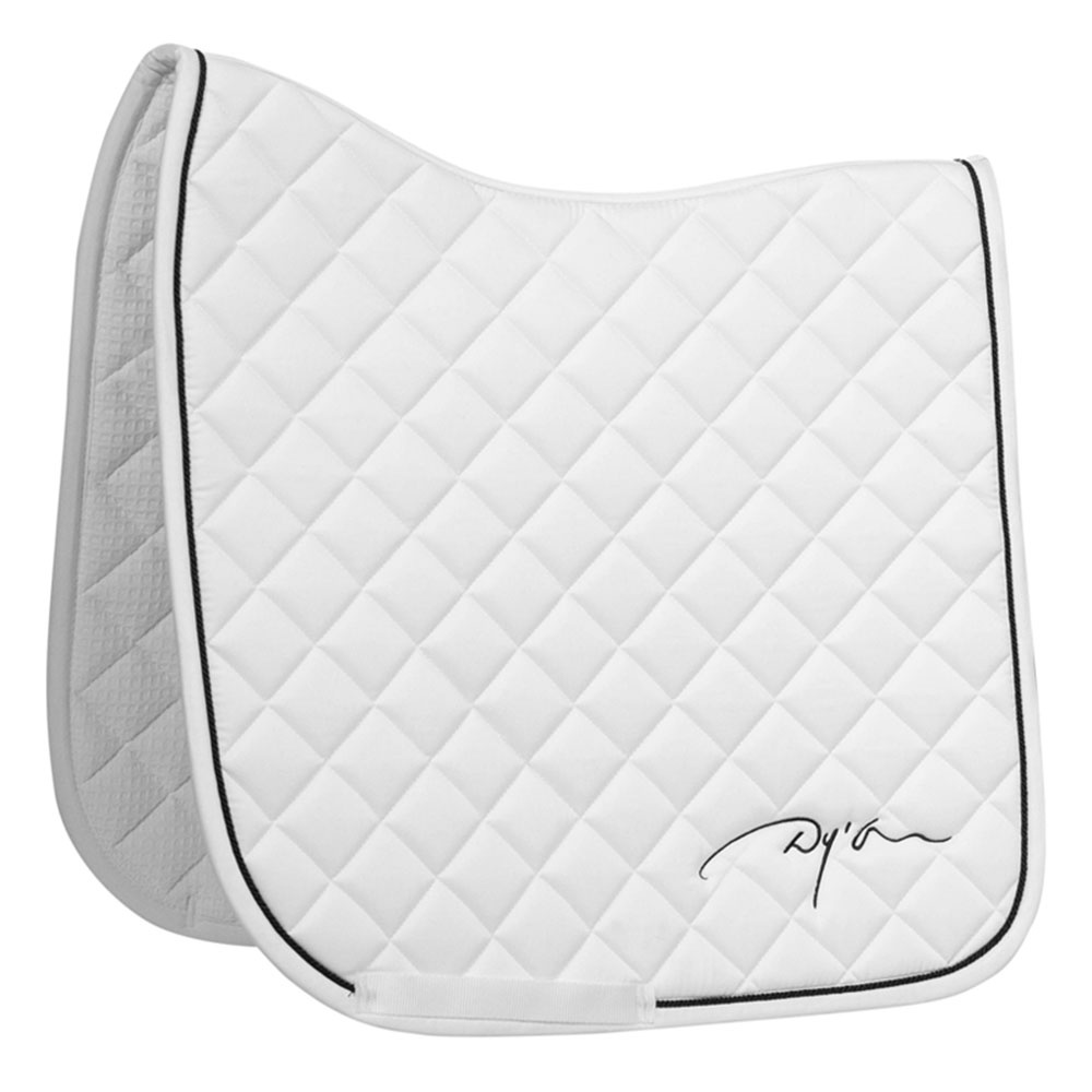 Tapis de selle dressage Diamond Blanc