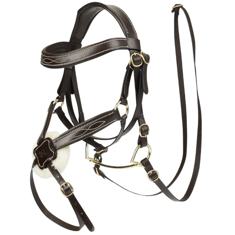 Bridon pour cheval-bâton Grackle Marron