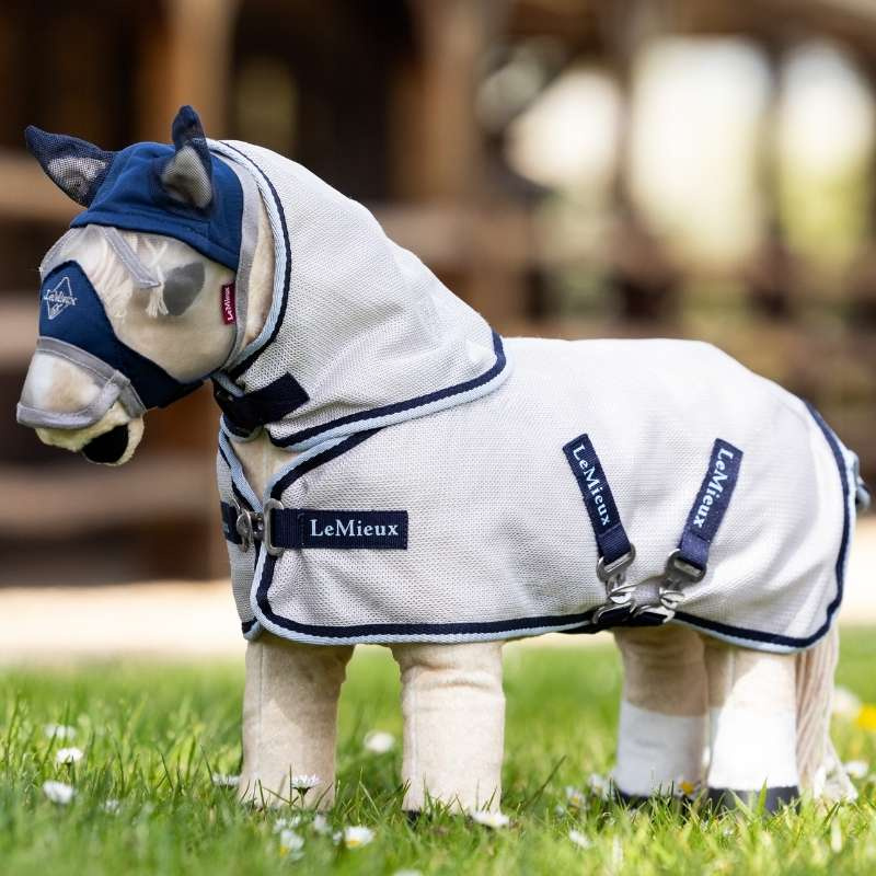 Couverture Anti-Mouches Toy Pony Gris/Bleu marine