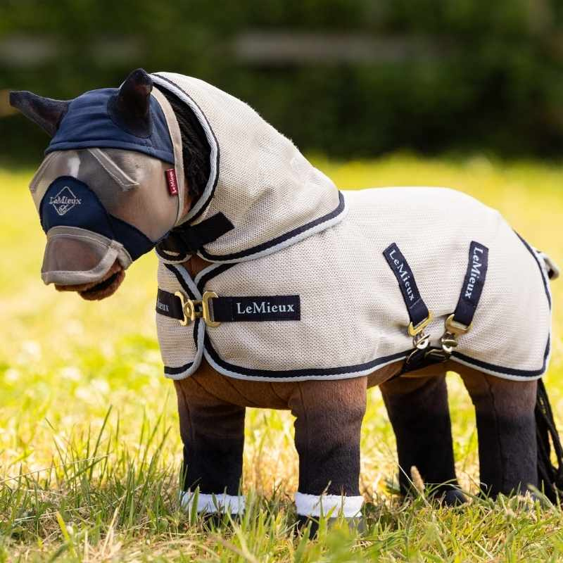 Couverture Anti-Mouches Toy Pony Gris/Bleu marine