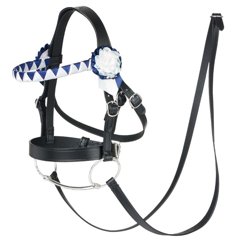 Bridon pour cheval-bâton Showing Noir