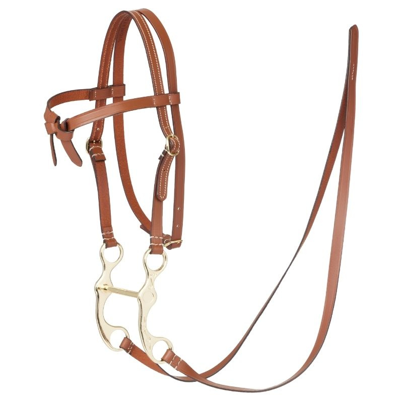Bride western pour cheval-bâton Marron