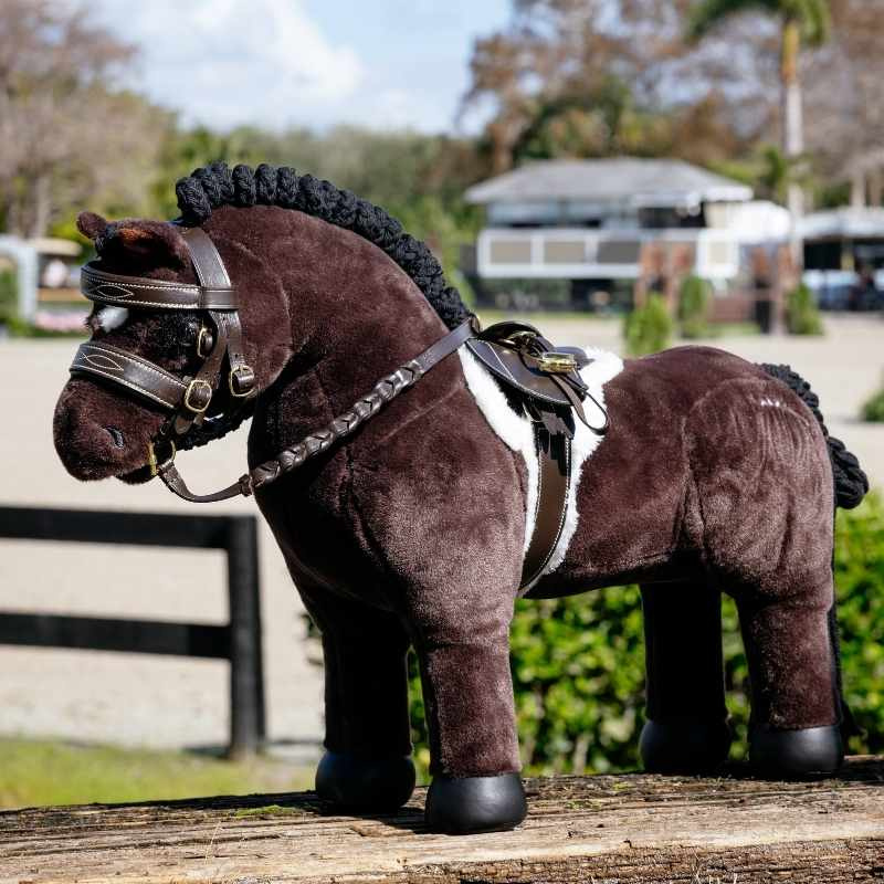 Tapis de selle Hunter & Sangle Toy Pony Hunter Marron