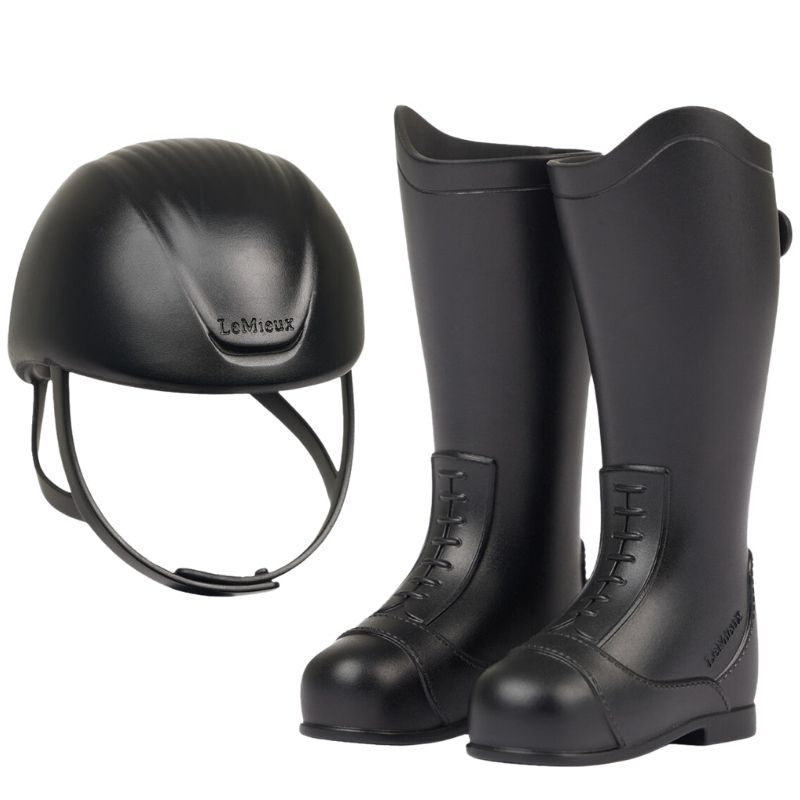Casque d'équitation & Bottes d'équitation Toy Rider Noir