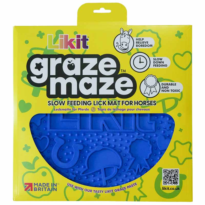 Tapis de léchage Graze Maze Lick Mat Niveau 1 Bleu