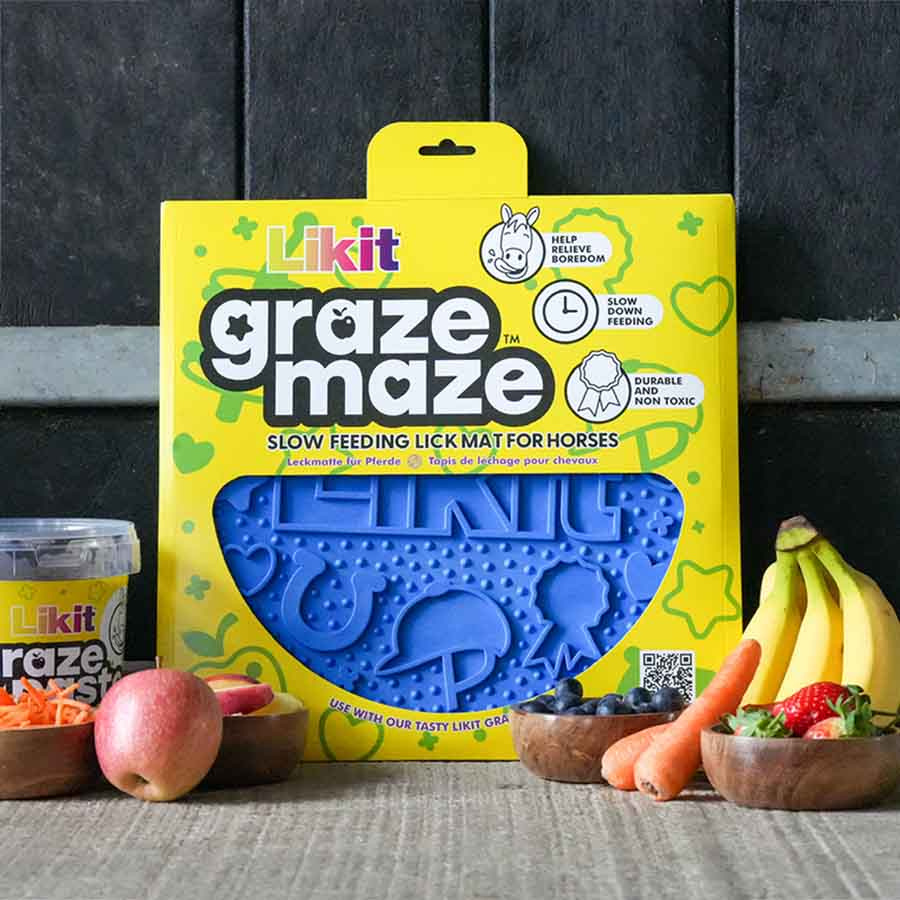 Tapis de léchage Graze Maze Lick Mat Niveau 1 Bleu